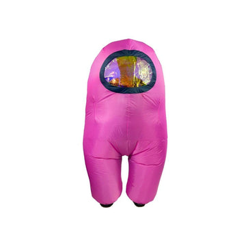Maxx Adult Costume Pink Among Us Inflatable Costume for Adults by Maxx