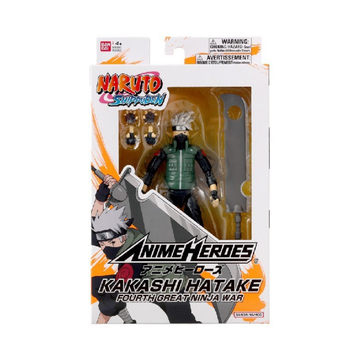 Bandai Boys - Action Figures Naruto Shippuden Kakashi Hatake 6.5" (Fourth Great Ninja War) Anime Heroes Action Figure