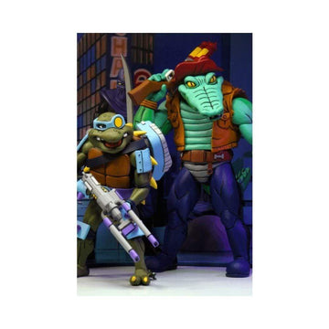 Neca Action Figure Neca : TMNT - Cartoon Series 3 Leather Head And Slash 2-Pack