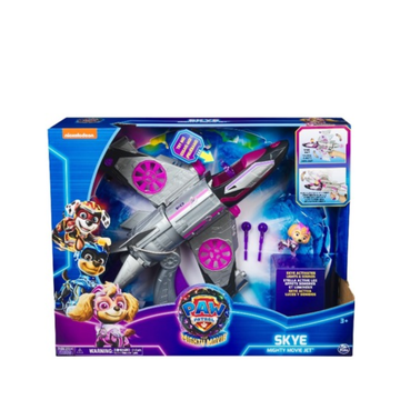 Spin Master Boys - Toy Cars Paw Patrol The Movie Transforming Rescue Jet with Skye Mighty Pups Action Figure