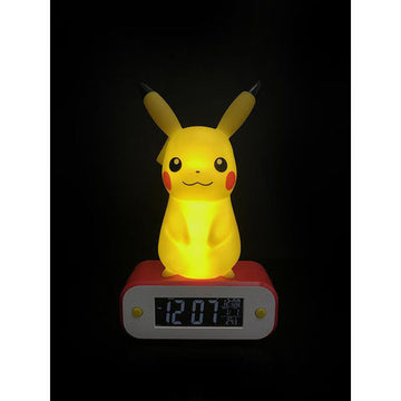 TeknoFun Clocks Pokemon Pikachu Light Alarm Clock
