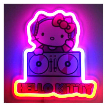TeknoFun Display Lights Hello Kitty Neon Style Wall Lamp