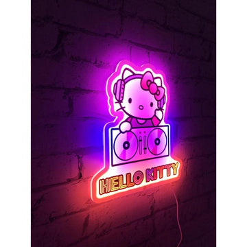 TeknoFun Display Lights Hello Kitty Neon Style Wall Lamp