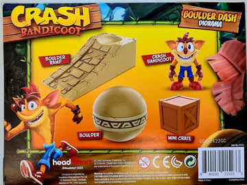 Headstart Unisex - Action Figures Crash Bandicoot Boulder Dash Diorama by Headstart