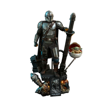 Hot Toys Action Figure The Mandalorian And The Child (Deluxe) 1/4 Scale Figure Set By Hot Toys