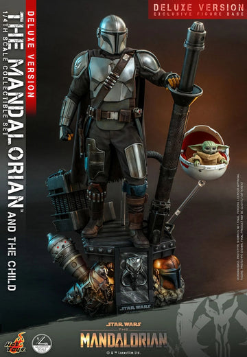 Hot Toys Action Figure The Mandalorian And The Child (Deluxe) 1/4 Scale Figure Set By Hot Toys