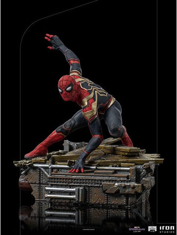 Iron Studios Statuette Marvel Spider Man No Way Home Spider Man Battle Diorama Series 1/10 Art Scale by Iron Studios
