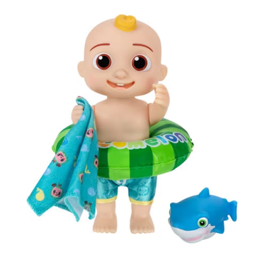 Jazwares Unisex - Interactive Toys Cocomelon Splish Splash JJ 9" Doll
