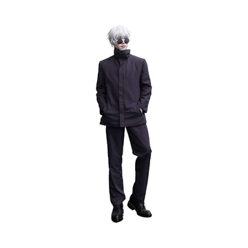 Japan Adult's Costume Jujutsu Kaisen Gojo Satoru Cosplay Costume with Wig (L)