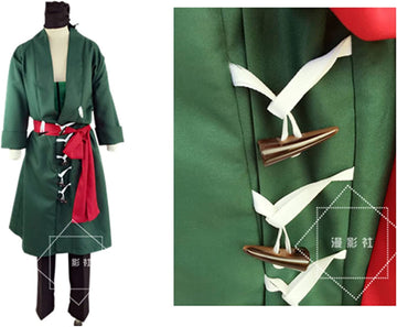 Japan Adult's Costume One Piece Roronoa Zoro Cosplay (Large)