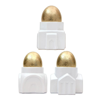 Kikkerland Kitchen & Bar Architectural Egg Cups Set of 3