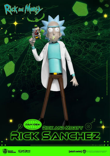 Beast Kingdom Dynamic Action Heroes Rick and Morty Dynamic 8ction Heroes DAH-084 Rick Sanchez Action Figure By Beast Kingdom