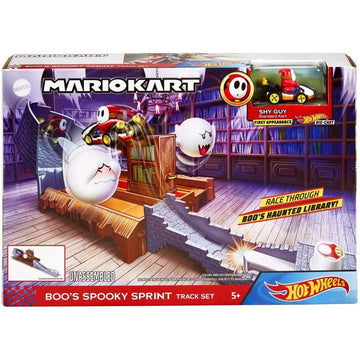 Mattel Toys Hot Wheels Mario Kart Levels Track Set Thwomp - Spooky Sprint