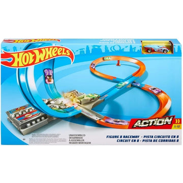 Mattel Toy Vehicle Play Set Hot Wheels Figure 8 Raceway