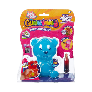 Eolo Action Toy Figures RUBBERY SQUEEZABLE GUMMY-BEAR SHAPE BLUE COLOR