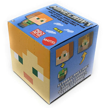 Mattel Unisex - Blind Box Minecraft Minis Mob Head Toy Figure - Alex