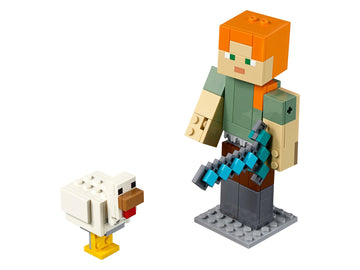Lego Unisex - Playsets Minecraft Alex BigFig with Chicken by Lego