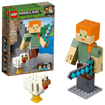 Lego Unisex - Playsets Minecraft Alex BigFig with Chicken by Lego