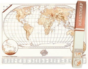 Luckies Of London Scratch Maps Magni-Map ( Magnetic Map Poster )