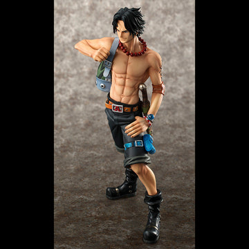 Megahouse Action Figure One Piece Portgas D. Ace Portrait Of Pirates 10th Limited Edition Version Neo Dx Action Figure by Megahouse