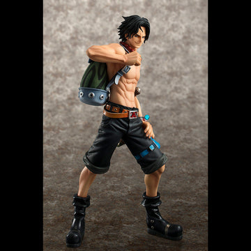 Megahouse Action Figure One Piece Portgas D. Ace Portrait Of Pirates 10th Limited Edition Version Neo Dx Action Figure by Megahouse