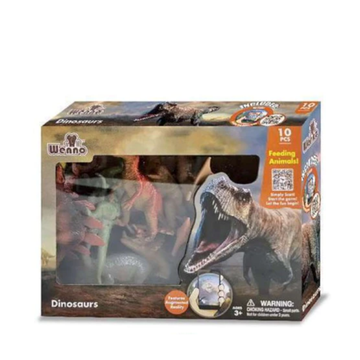 Wenno Animal Planet Action Toy Figures Dinosaurs 10 Pieces Playset by Weeno Animal Planet