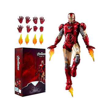 ZD Toys Action Figure Marvel Luminous version of Iron Man MK6 Action Figure By ZD Toys