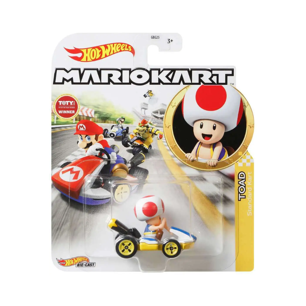 Hot Wheels Mario Kart Toad Mach 8 164 Scale Replica Die Cast Vehicl The Little Things 6506