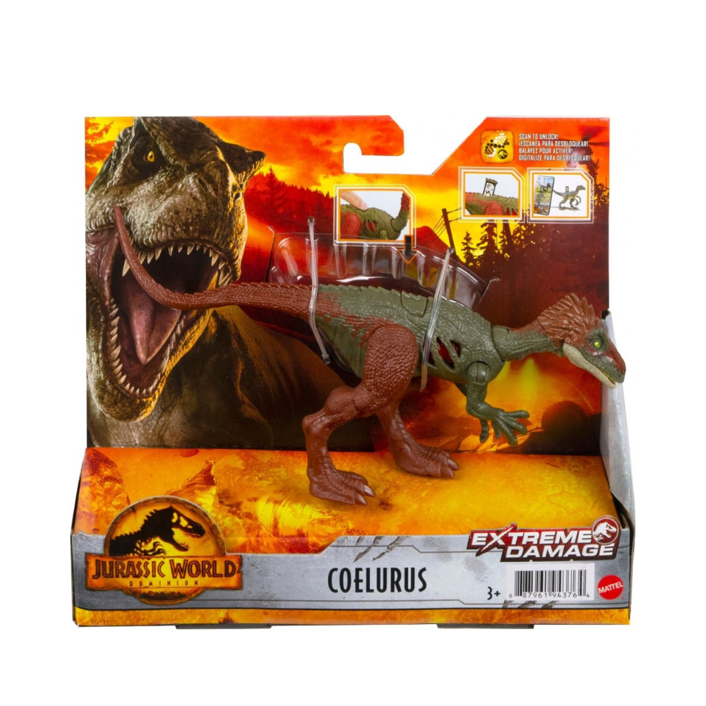 Jurassic World Dominion Extreme Damage Coelurus Dinosaur Action Figure –  The Little Things