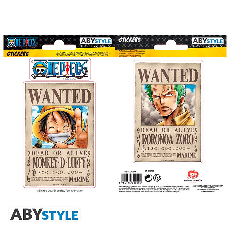 Pegatinas Luffy & Zoro One Piece 