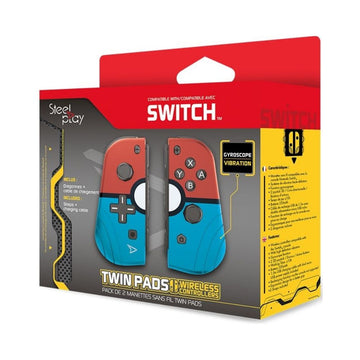 Steelplay Switch Controller NSW Twin Pads W/L Controllers - Red & Blue