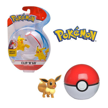 Jazwares Mini Collectibles POKEBALL with 5cm RANDOM Pokemon figure