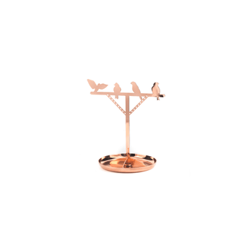 Kikkerland Organization Copper Bird is the Word Jewelry Stand