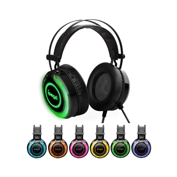 iPega Electronic Accessories Seven Color Water Cooled Wired Gaming Headset by iPega