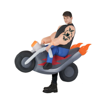 Morphsuits Kid's Costume Ride On Hell's Angel Motor Bike Inflatable Costume for Kids by Morphsuits