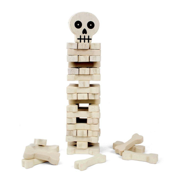 Kikkerland Play Stack The Bones Game