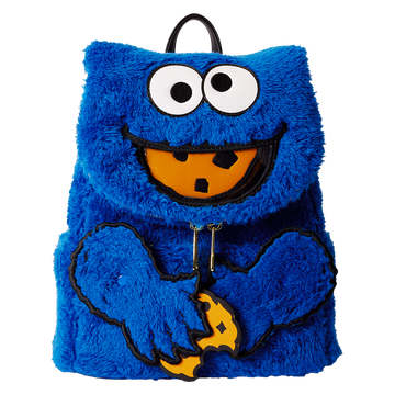 Loungefly Loungefly - Leather BackPack Loungefly! Leather: Sesame Street Cookie Monster Plush Mini Backpack