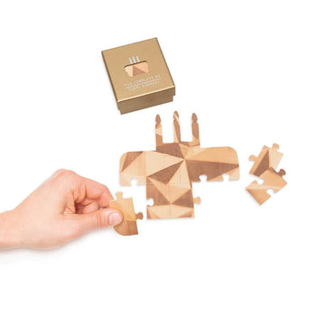 Luckies Of London Stationery You Complete Me Birthday - Birthday cake shaped jigsaw (GOLD)