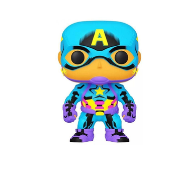 Funko Funko Pop Exclusive Funko Exc: Black Light- Captain America