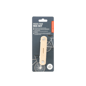 Kikkerland Tools Wood Fixie 6 In 1 Hex Tool