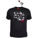 Playsmart T Shirts CREW NECK TEE W/DISCHARGE ON FRONT & FLOCK PRINT ON BACK