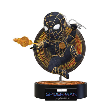 Beast Kingdom Statuette Marvel Spider-Man: No Way Home Spider-Man Black & Gold Suit Egg Attack Figure by Beast Kingdom (EA-041)