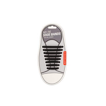 Kikkerland Home Black No-Tie Shoe Bands