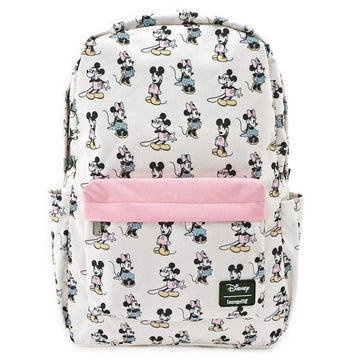 Loungefly Bags Pastel Minnie Mickey AOP Nylon Backpack