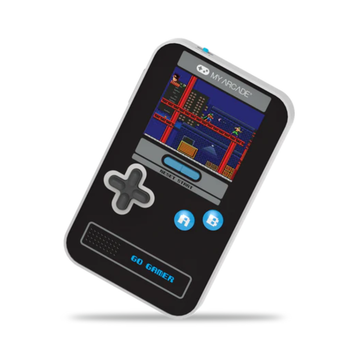 My Arcade Portable Console Go Gamer Classic 300 Games In 1 - Black, Gray & Blue