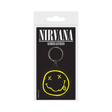 PYRAMID KEYCHAINS NIRVANA (SMILEY (RUBBER KEYCHAIN) By PYRAMID