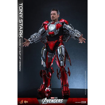 Hot Toys 1/6 scale HT Tony Stark Mark V11 Suit up version Sixth Scale Figure