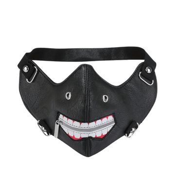 The Little Things Accessories Masken Mit Reifiverschlull Leatherette Mouth Mask Biker