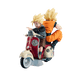 MegaHouse Figures Dragon Ball Z Desktop Real McCoy EX Super Saiyan Goku and Super Saiyan Gohan on Motorbike Figure By MegaHouse