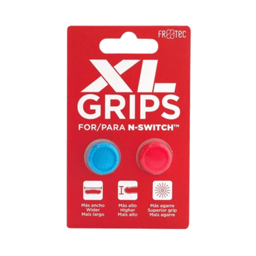 Nintendo Gaming Accessories Nintendo Switch Grips Pro XL - Neon Blue / Neon Red